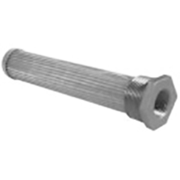 Lenz Externally-Mounted NPT Tank Strainers (Bypass): 8.2 in. Overall Length, 1 1/4 NPT MALE 221274